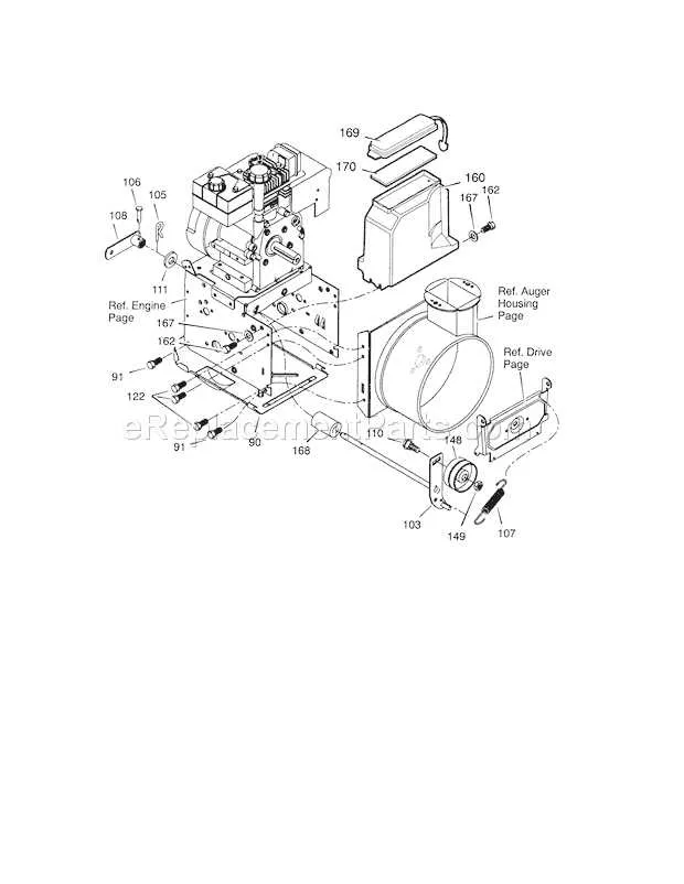 craftsman snowblower parts diagram