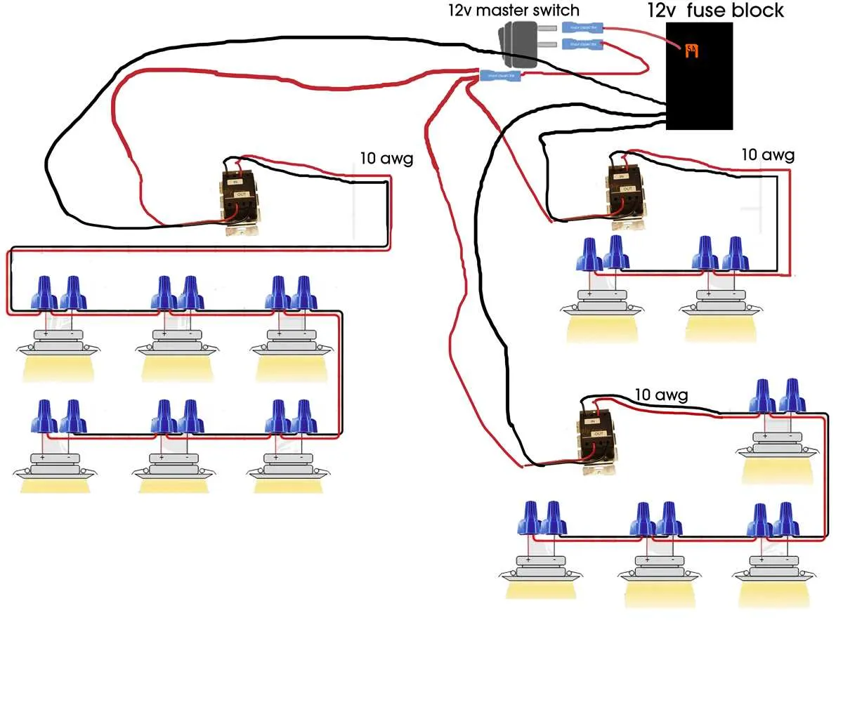 12v led lights wiring diagram