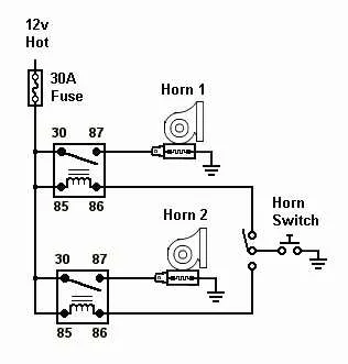 air horn wiring diagram