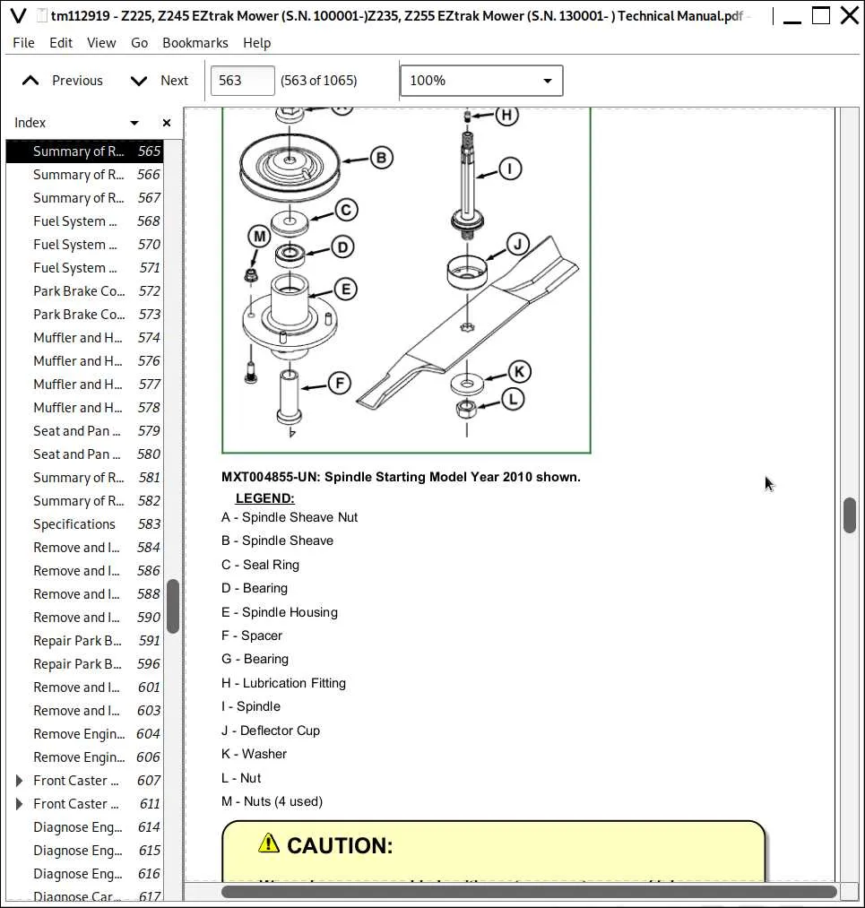 john deere z235 parts diagram