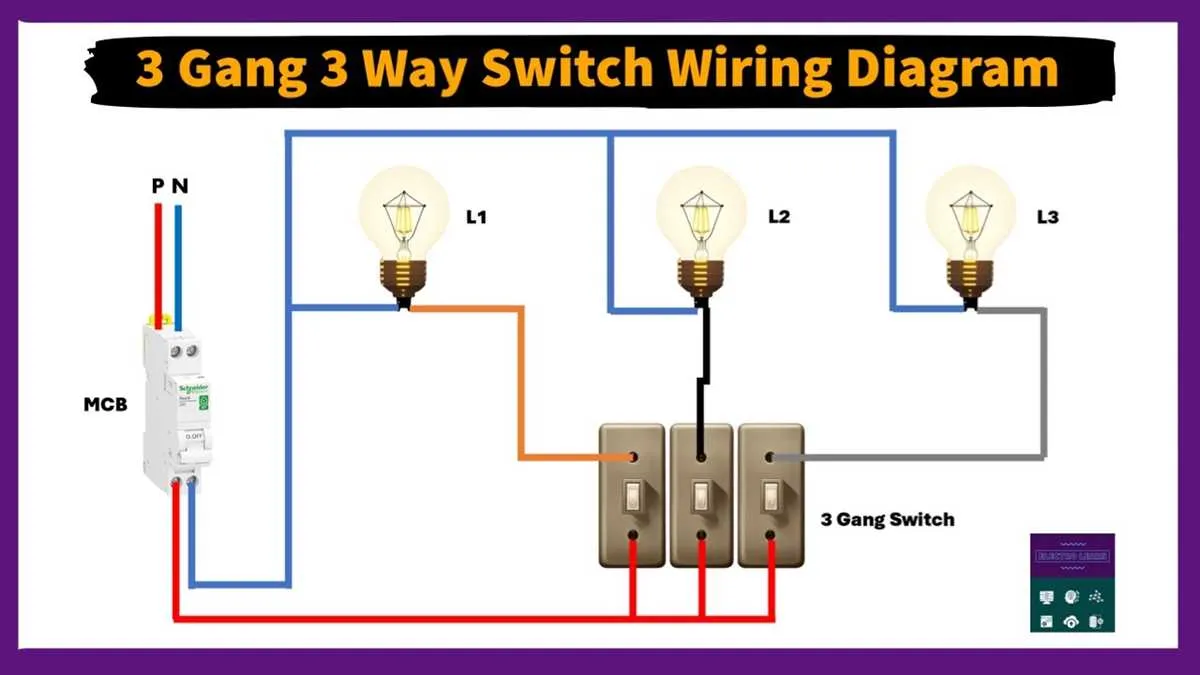 three way switches wiring diagram