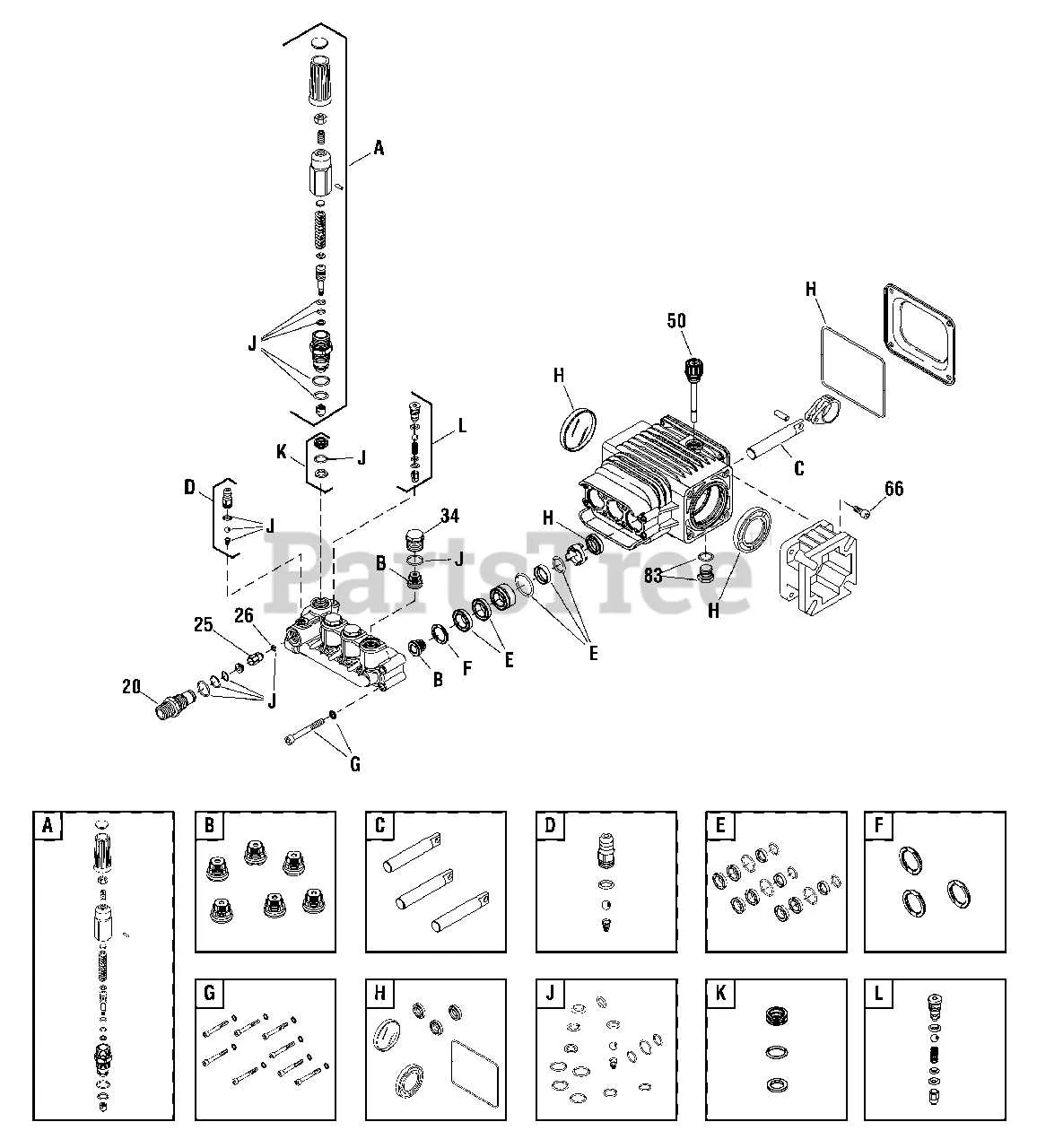 pressure washer pump parts diagram