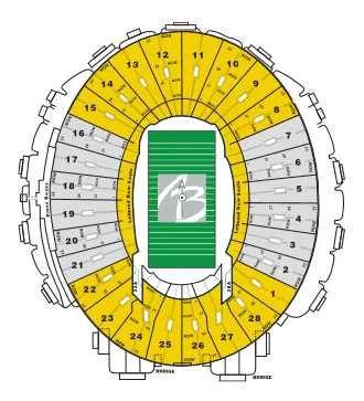 rose bowl stadium diagram