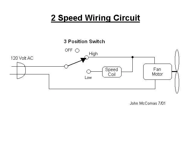 2 speed fan motor wiring diagram