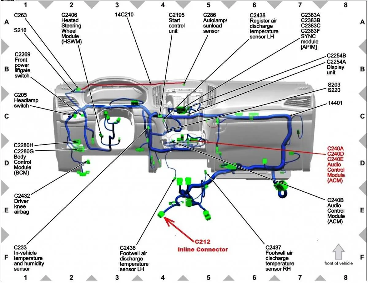 ford f250 radio wiring harness diagram