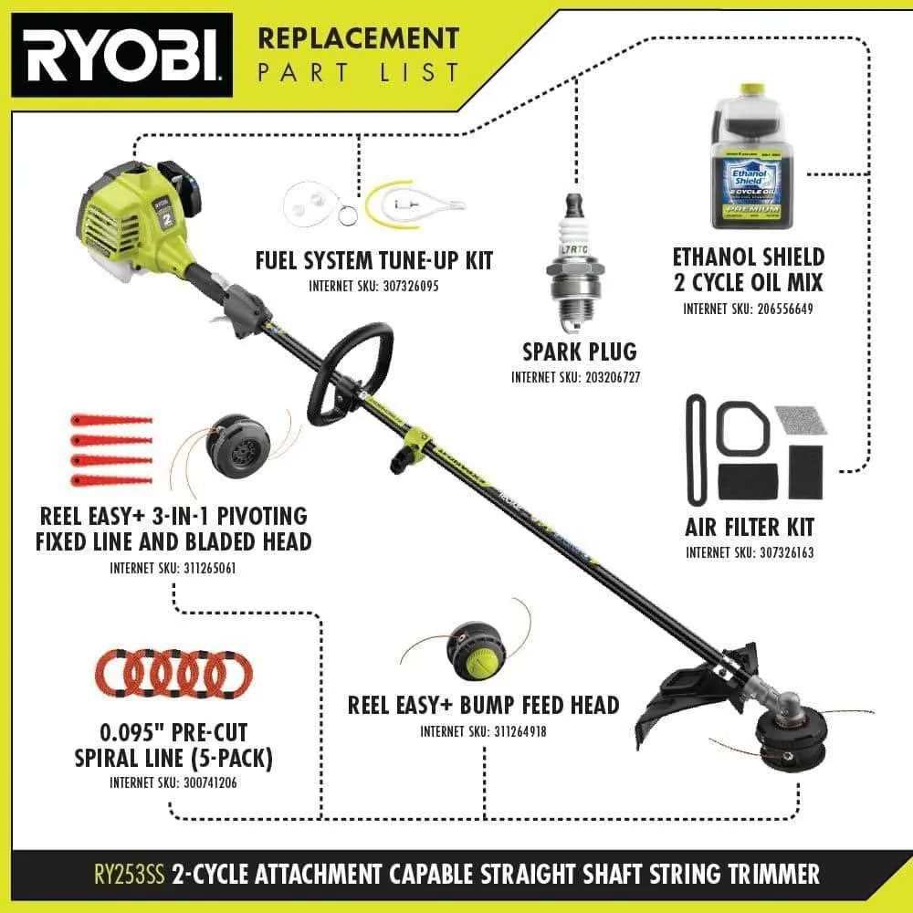 ryobi gas trimmer ry253ss parts diagram
