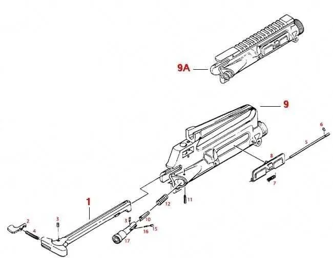 parts diagram of a ar 15