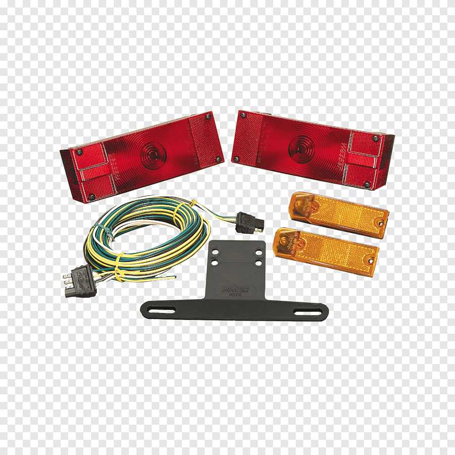 Trailer wiring kit with lights