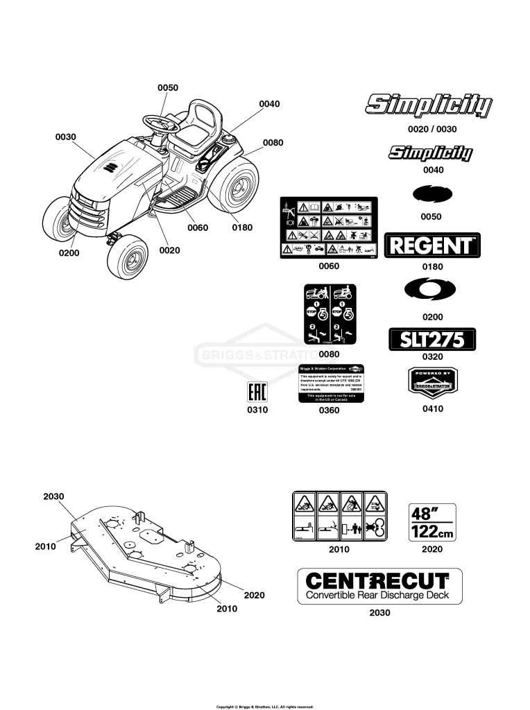 simplicity mower deck belt diagram