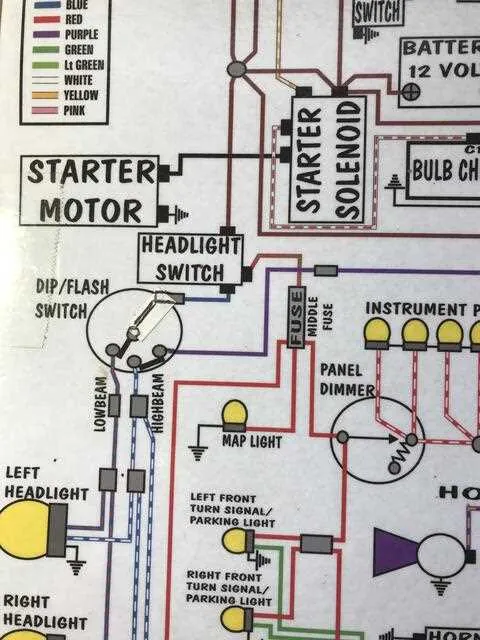 wiring diagram of headlight