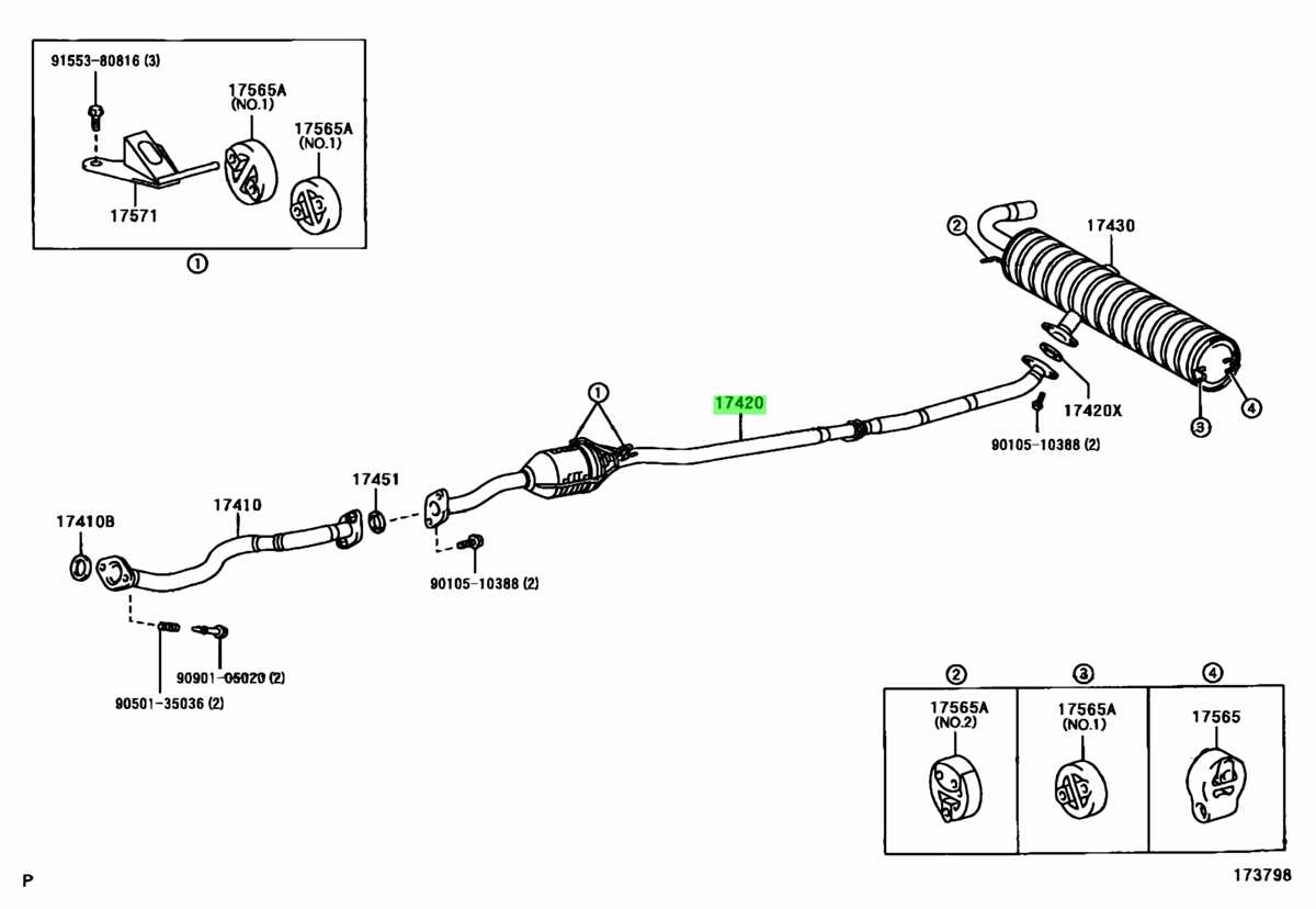 Rav4 exhaust system diagram