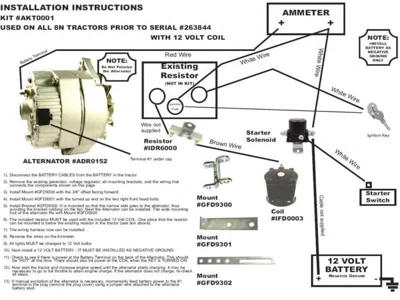 one wire alternator wiring diagram
