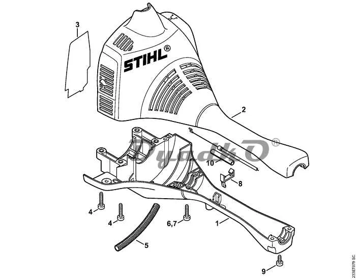stihl fs55 parts diagram