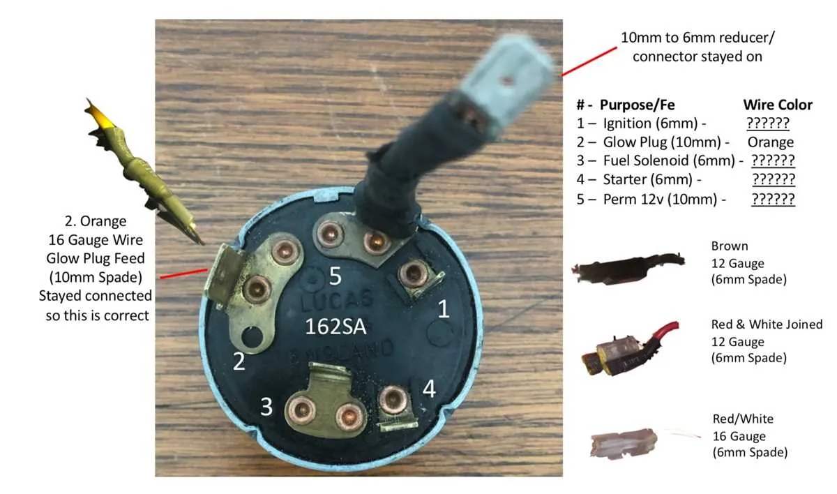 4 wire ignition switch diagram