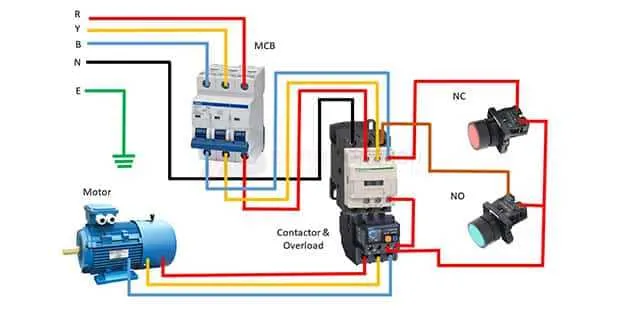 three phase electric motor wiring diagram