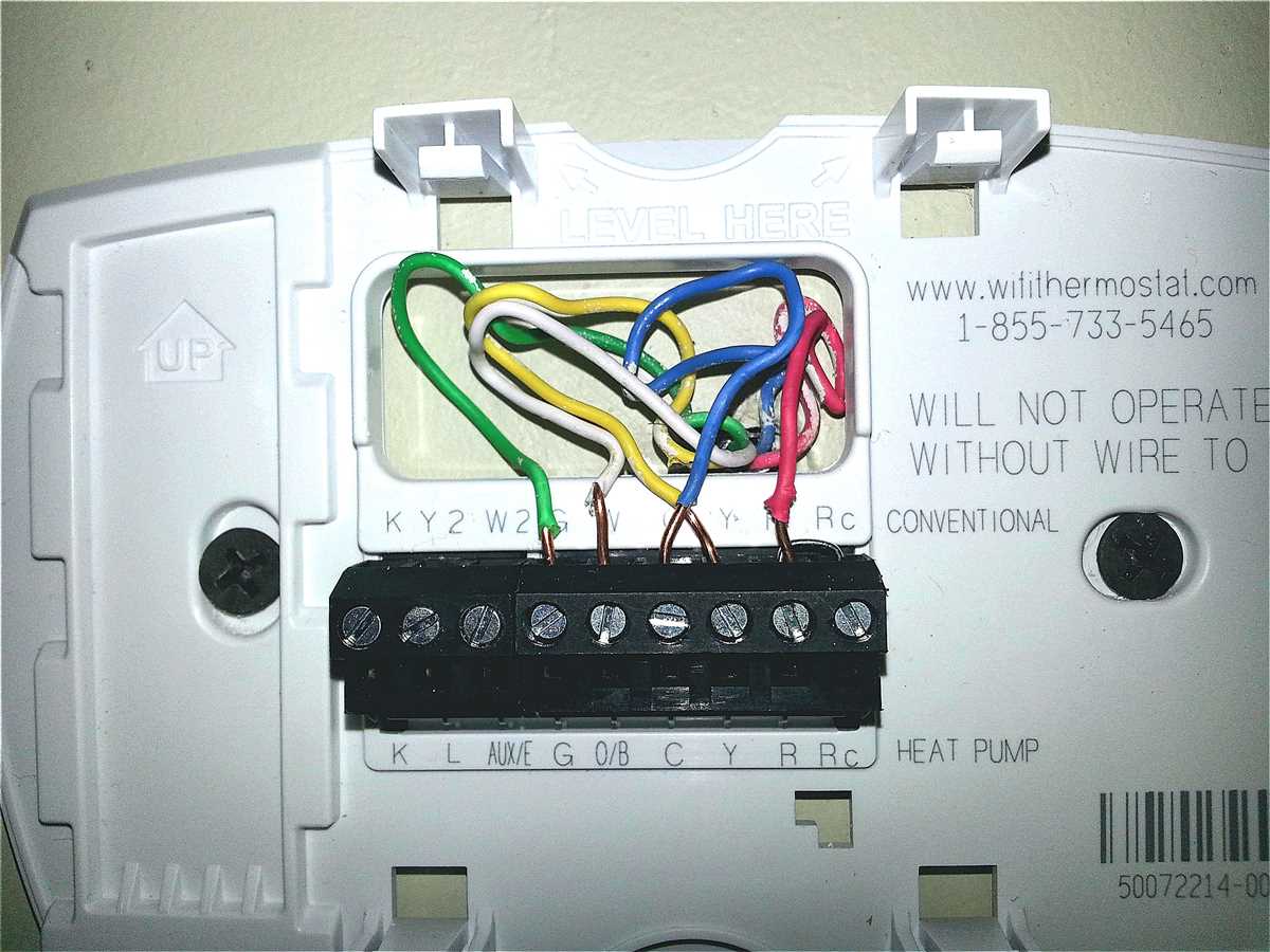 Wiring diagram for Honeywell Wi-Fi thermostat