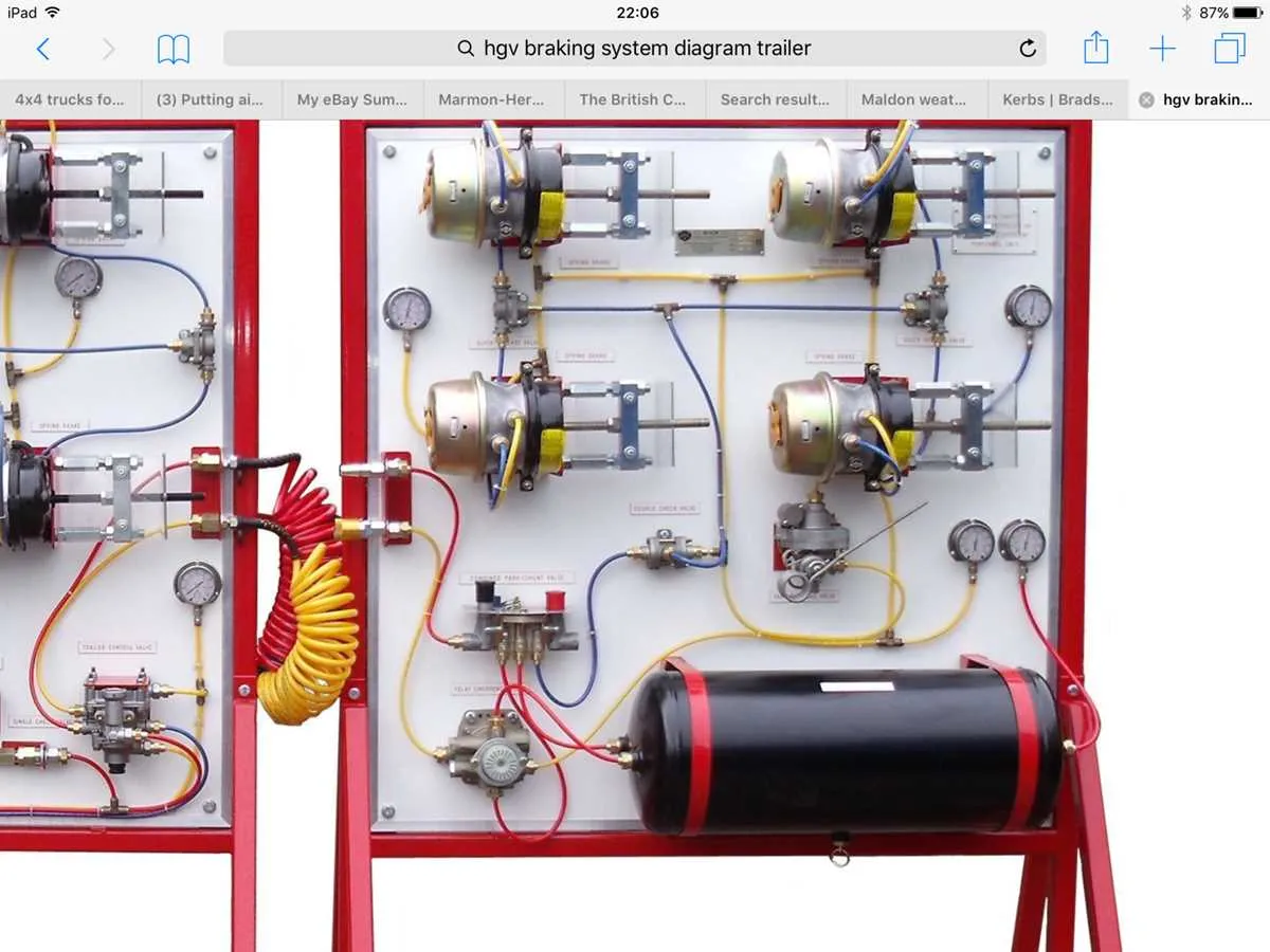 trailer air brake system diagram