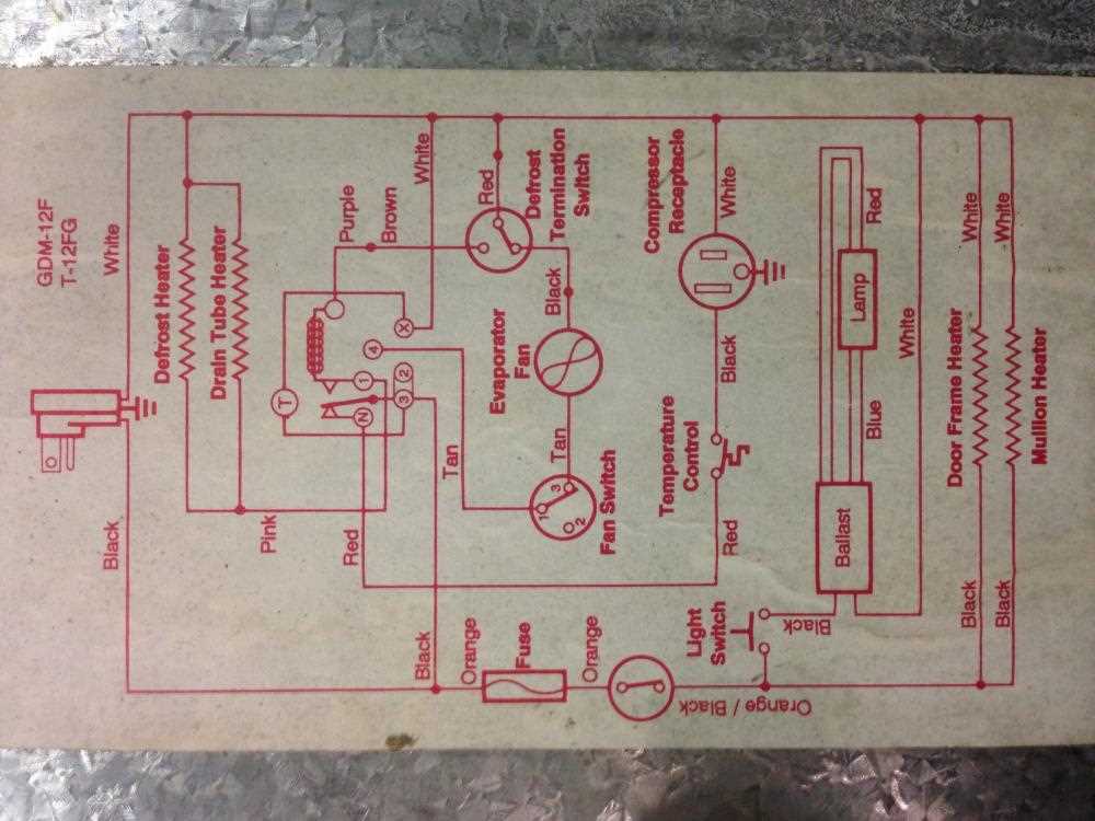 Common Parts in a True Freezer Parts Diagram