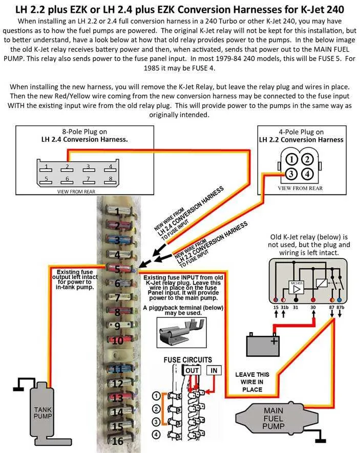4 wire fuel pump wiring diagram