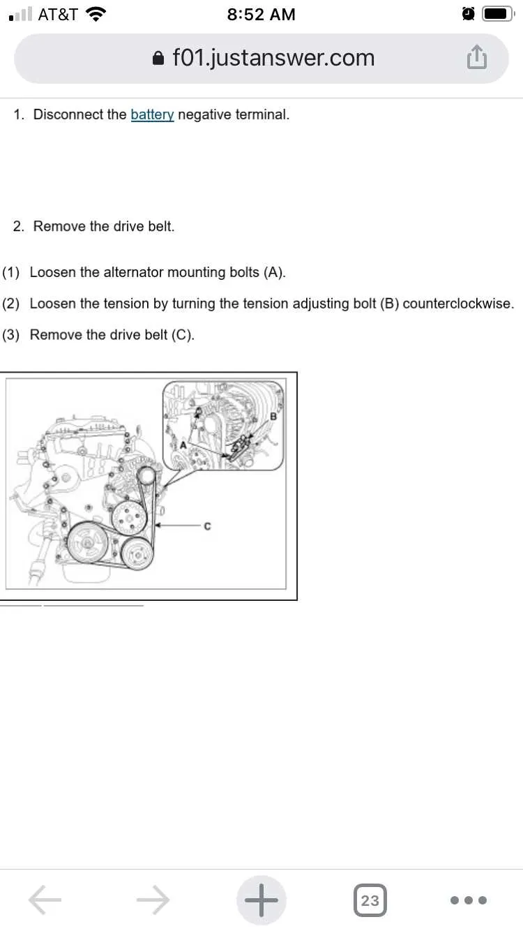 2013 kia optima belt diagram