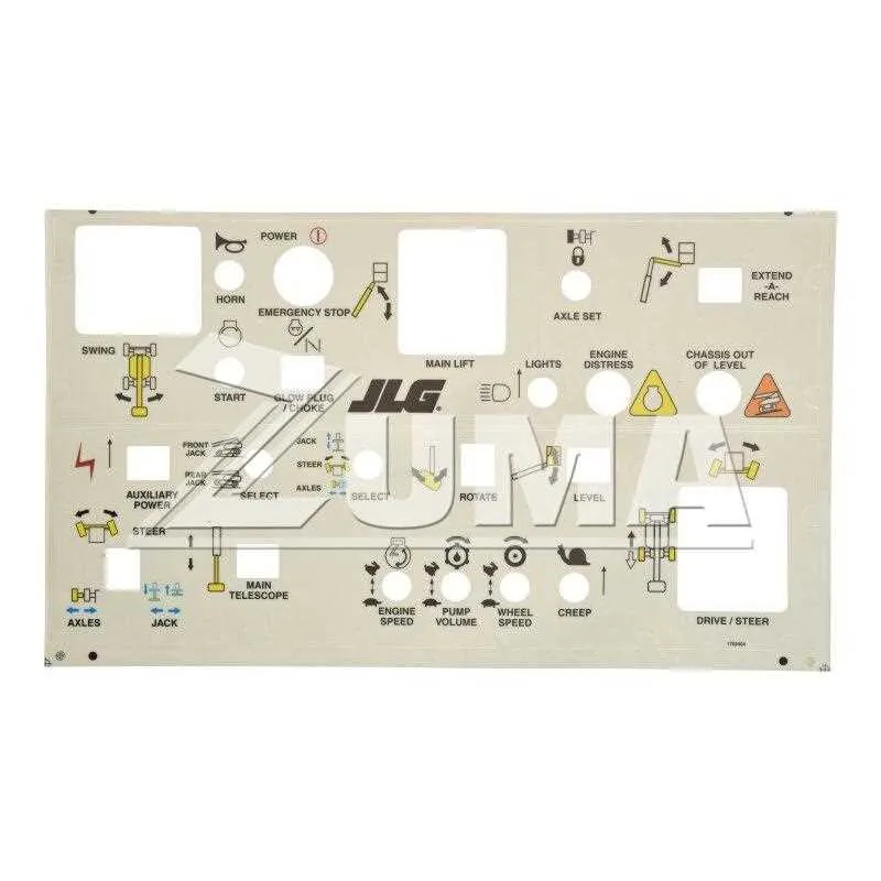 jlg boom lift control panel diagram