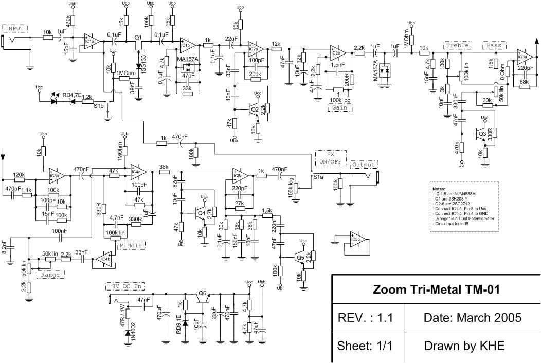 Mxr gt-od schematic