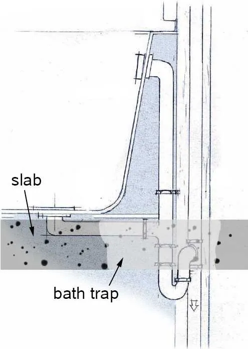 under slab plumbing diagram