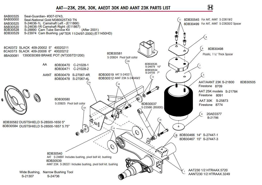 parts of a trailer diagram