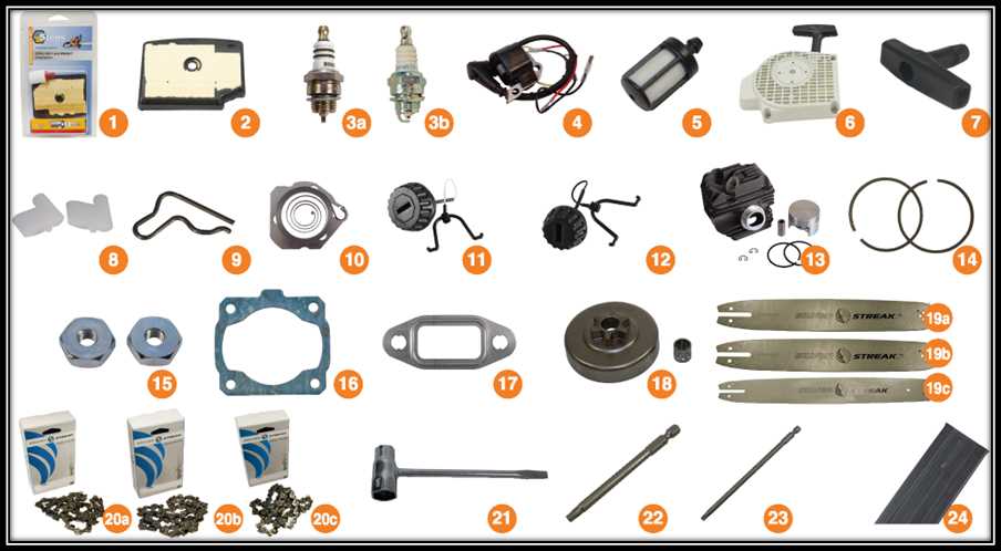 Stihl 200t parts diagram