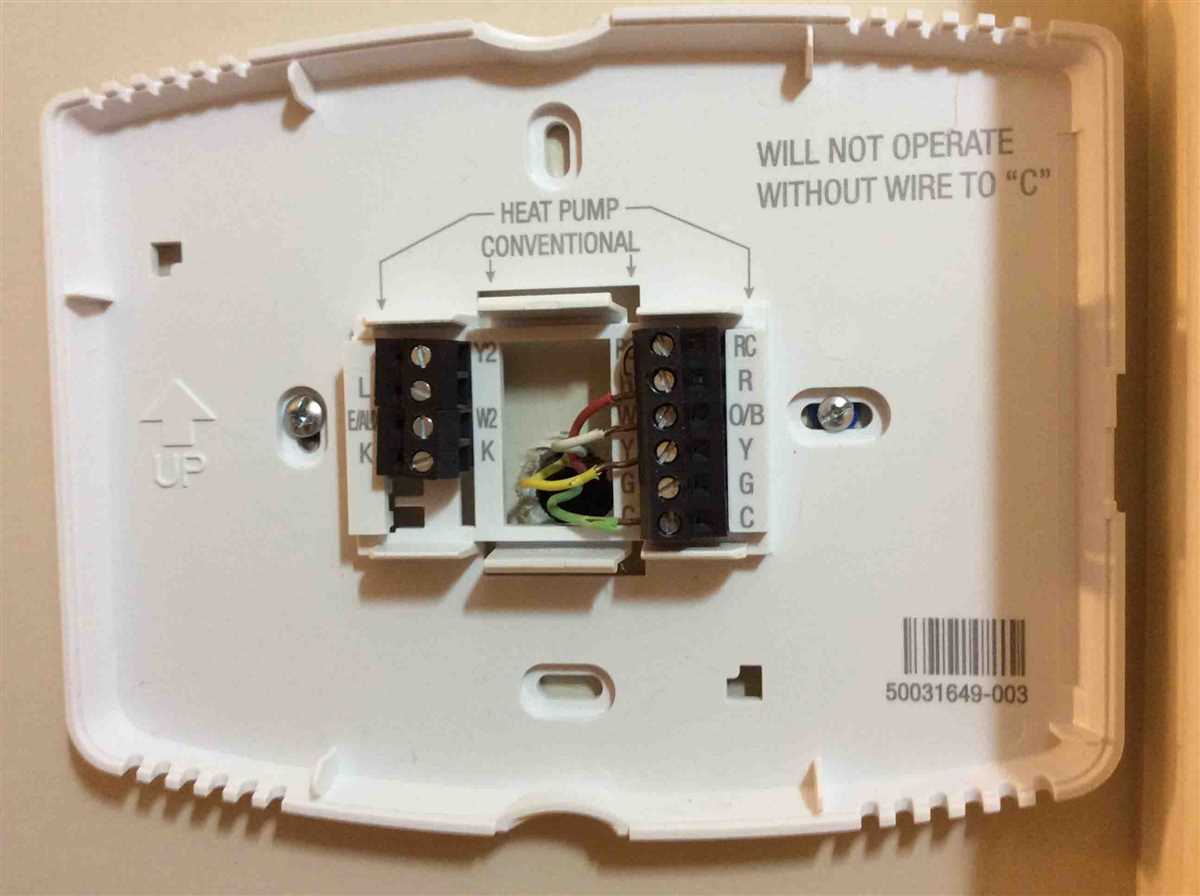Here is a basic example of a Honeywell Wi-Fi thermostat wiring diagram: