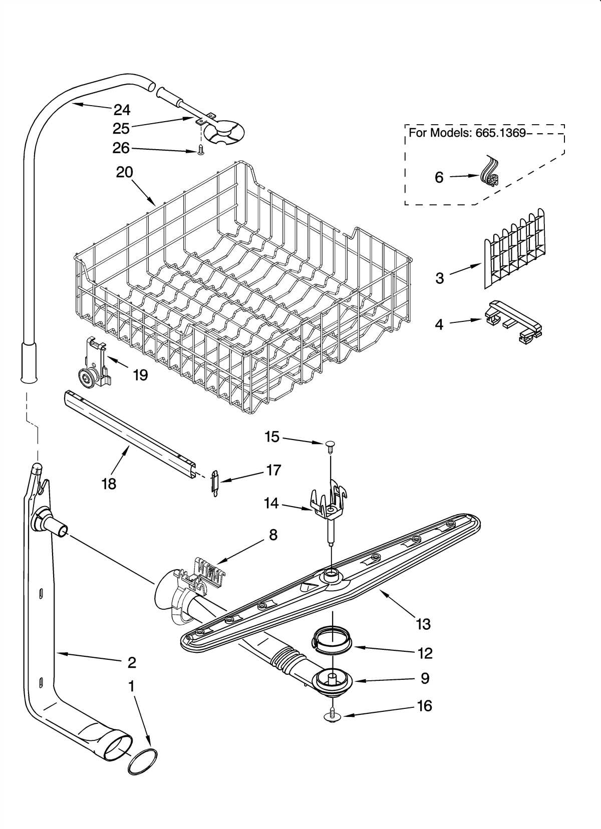 Kenmore dishwasher model 665 schematic