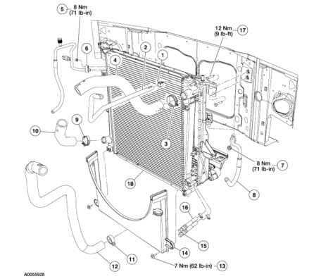 2002 ford explorer radiator hose diagram