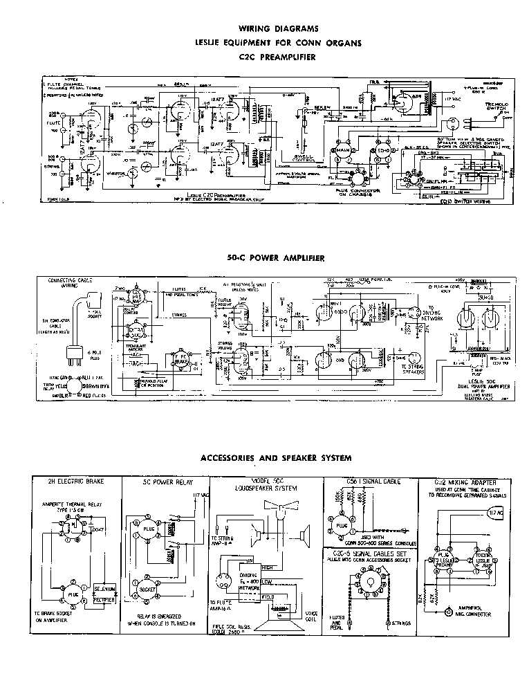 Leslie 147 amp schematic