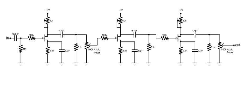 Guitar pedal circuit diagram