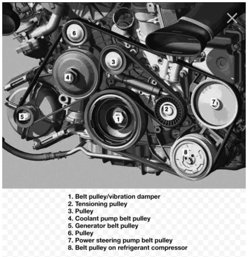 2008 mercedes e350 belt diagram