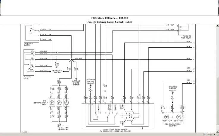 mack fuse box diagram