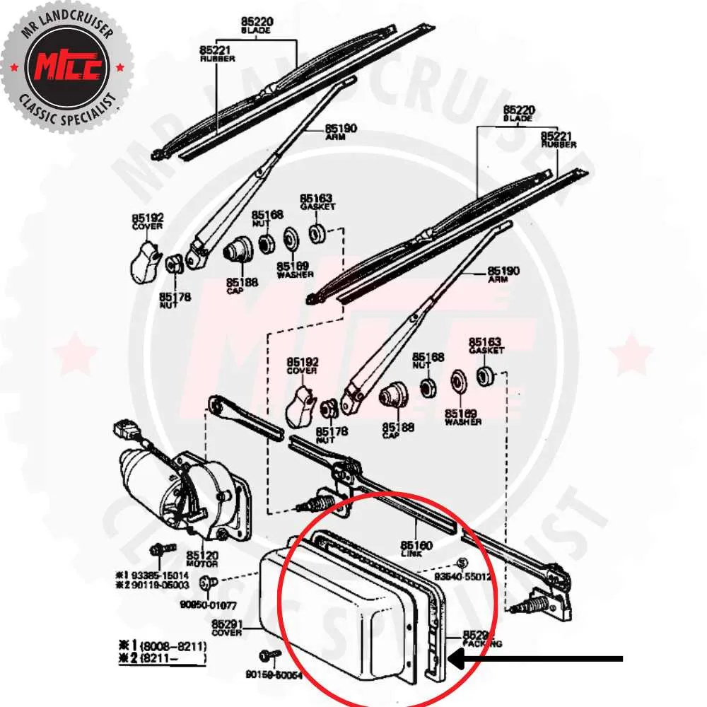 windshield wiper system diagram