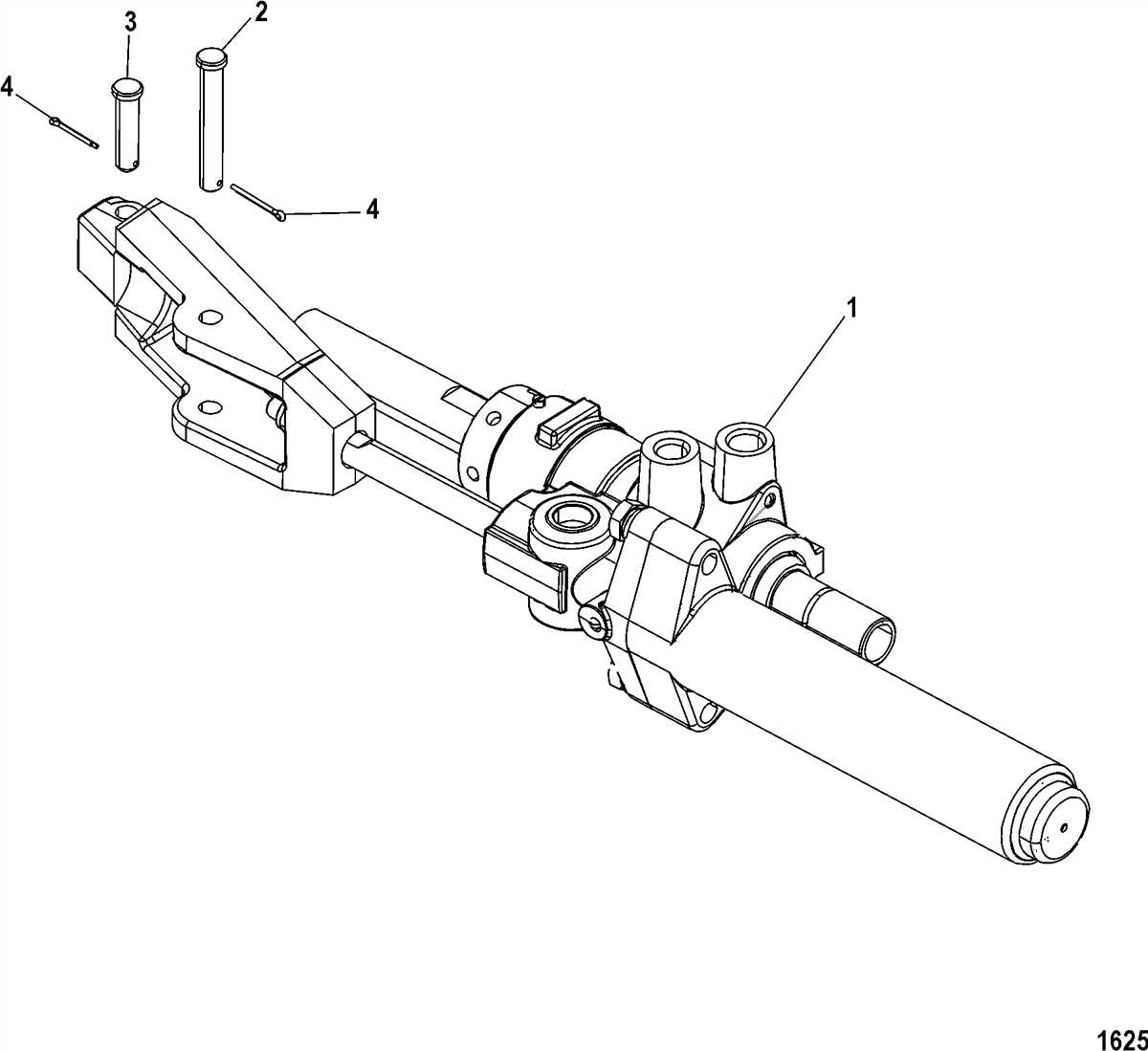 Alpha One Transom Assembly Diagram