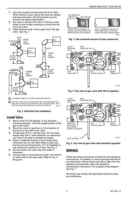 Control valve wiring diagram