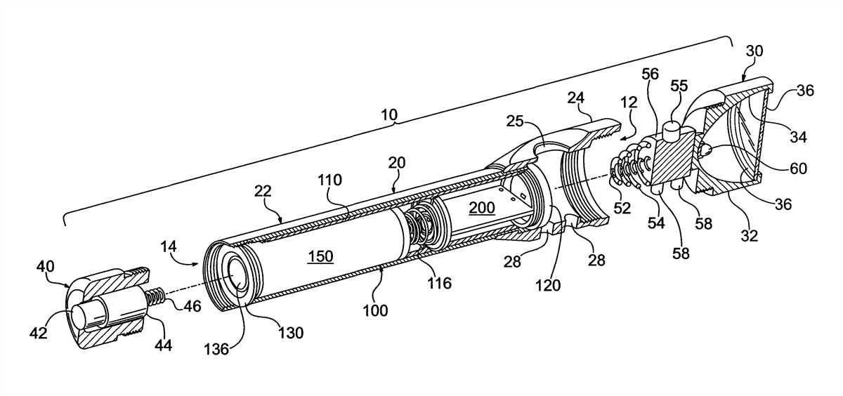 Diagram of a flashlight