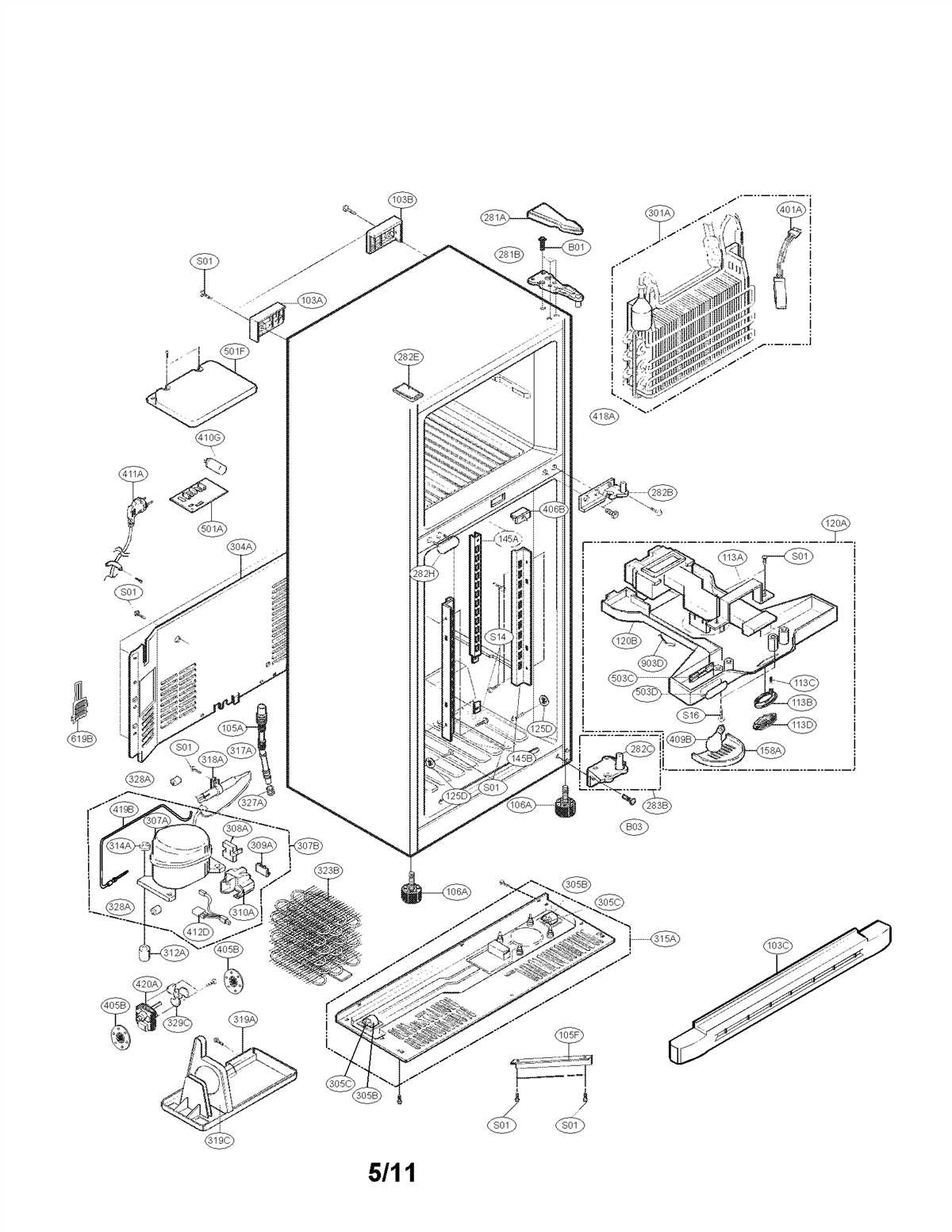 4. Defrost Heater Assembly