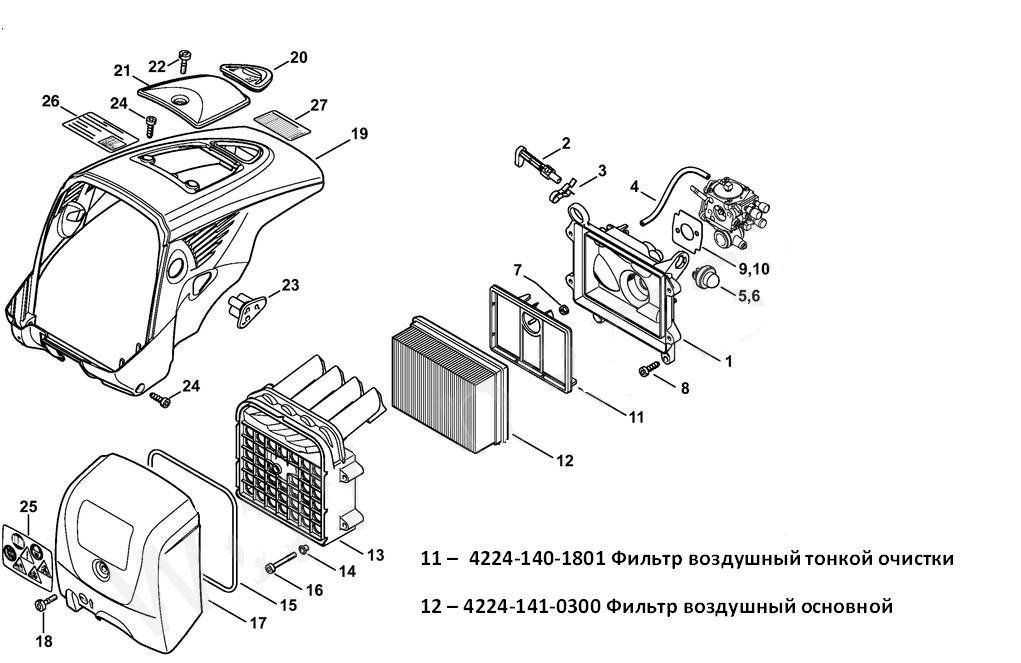 Main Components of the Engine Assembly: