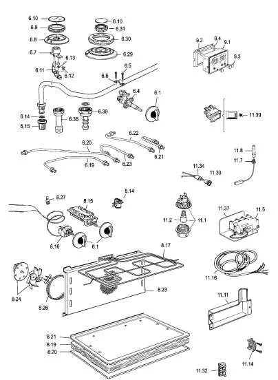 whirlpool gas range parts diagram