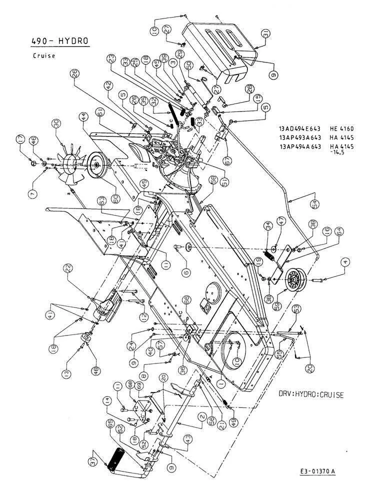 white lawn mower parts diagram