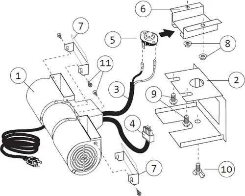 wiring diagram for gas fireplace