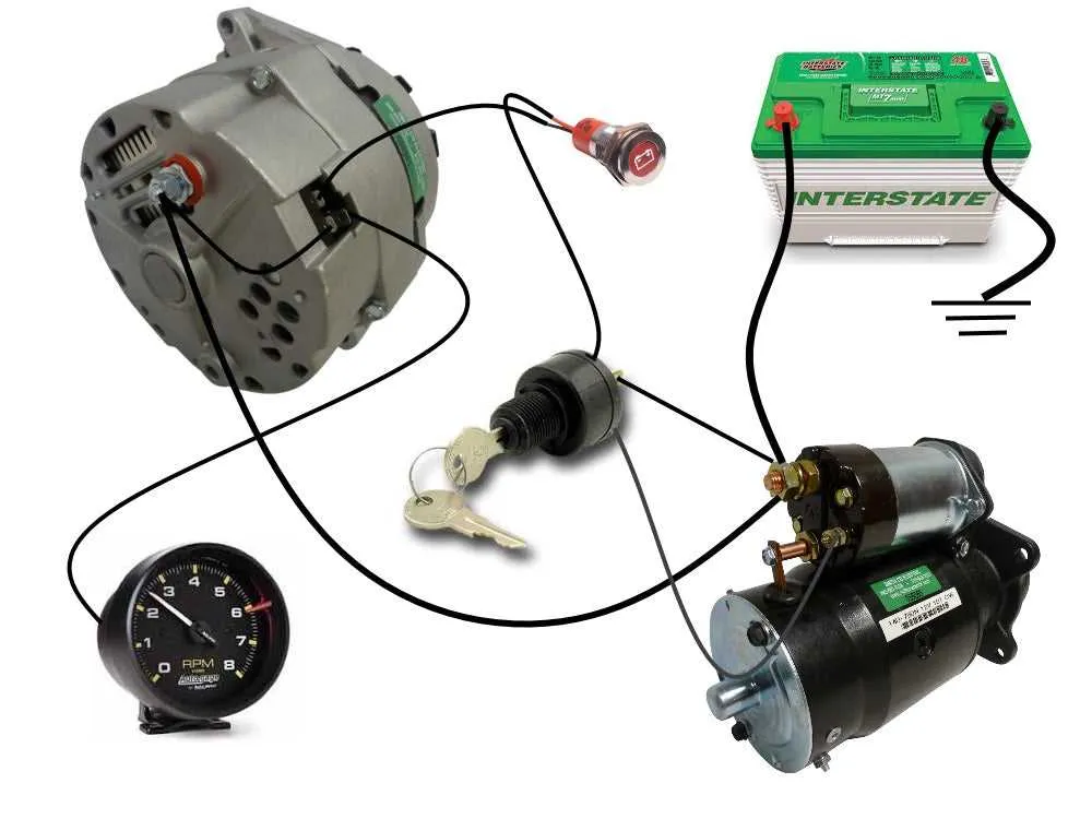 1 wire alternator diagram