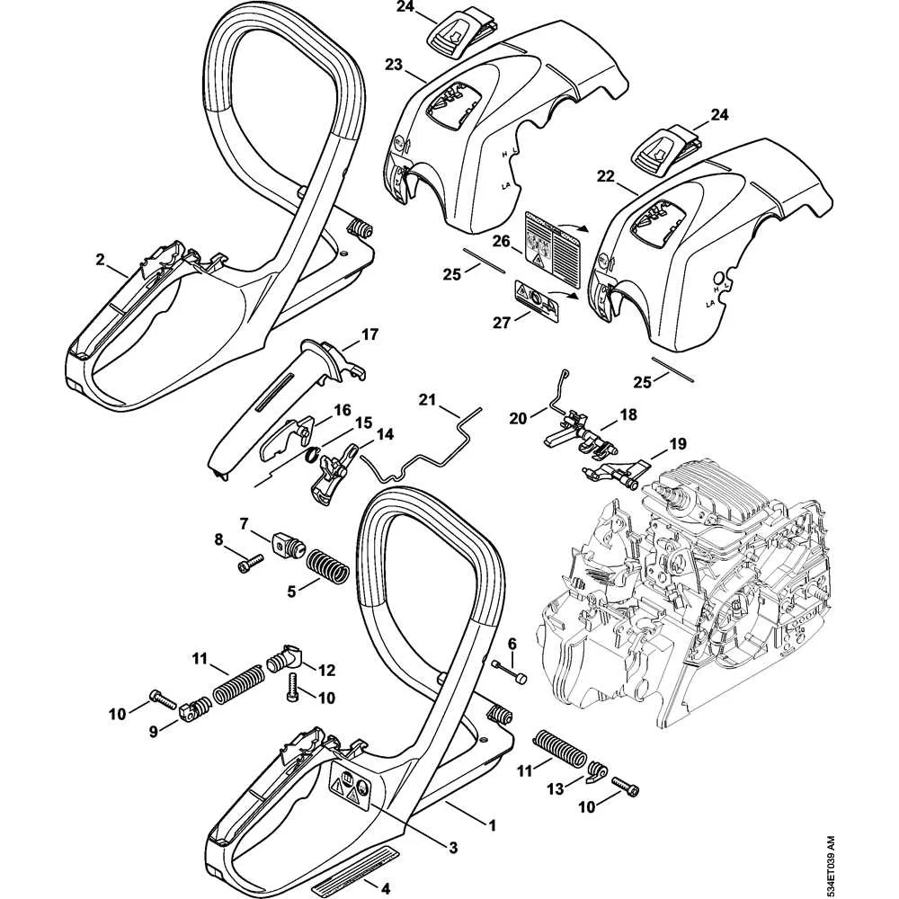 stihl 028 parts diagram