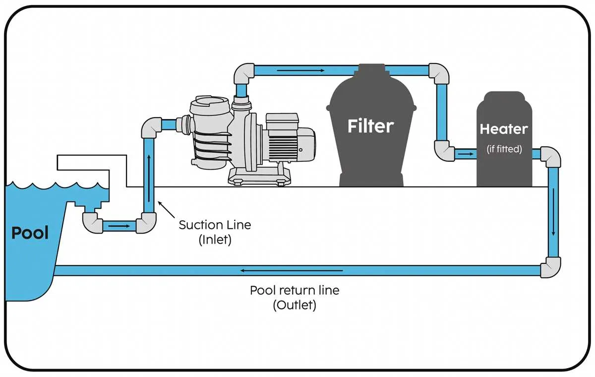 swimming pool pump and filter installation diagram