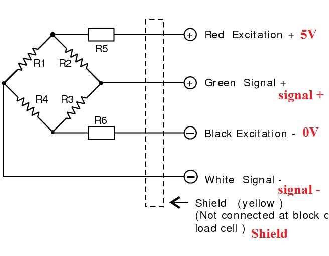 6 wire load cell wiring diagram