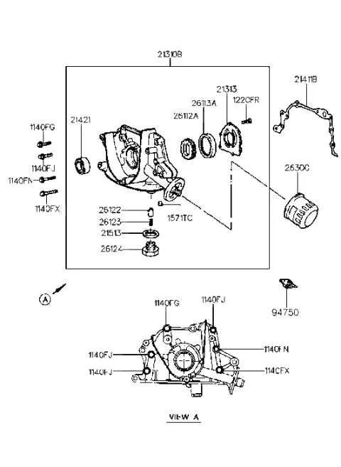diagram of oil pump